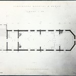 Л. 8. Покровская церковь. Архитекторы Б. В. Гнедовский, Л. М. Лисенко. План 1-го этажа (обмер). 1947 г.