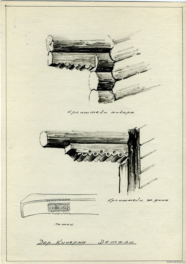 Архитектурные детали построек в дер. Кинерма Пряжинского р–на.