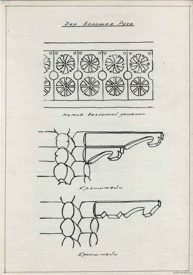 Архитектурные детали построек в дер. Большая руга Пряжинского р-на.