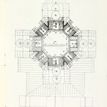 л. 8. Преображенская церковь. Архитекторы Б.В. Гнедовский, Л.М. Лисенко. 1947 г. План (обмер)