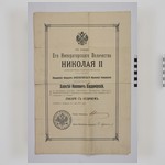 Документ. Свидетельство на имя Алексея Ивановича Владимирского об утверждении его в степени лекаря с отличием