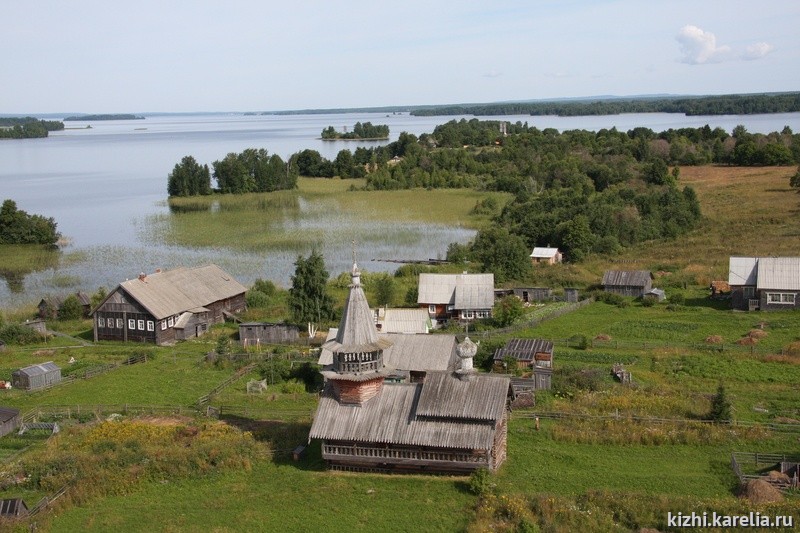 Остров Кижи с высоты птичьего полёта (август 2008 года)