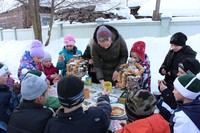 Чаепитие с блинами