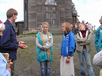 Подготовка экскурсоводов музея Кижи. Занятие ведет главный хранитель музея А.Любимцев