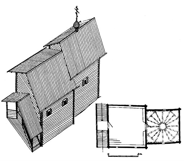 Рис.9. Часовня в д.Васильево (по Л.Петтерссону), 3171/246