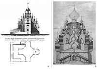 Рис. 10а,б. Преображенская церковь. Проект нового оформления южного и западного фасадов. Исполнитель техник Петров. 1866.