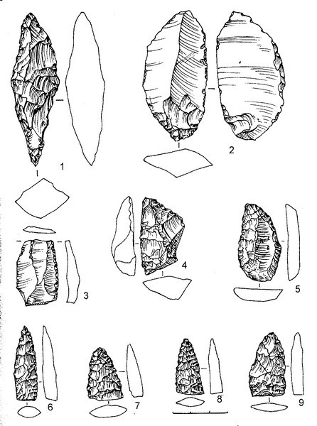 Рис.20. Предметы из кремня (раскоп №2)